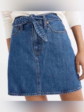 Madewell Denim Skirt with Belt